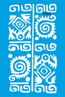 Aztek Deseni - Stencil Boyama Şablonu - StencilSepeti