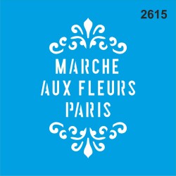 Çiçek Pazarı - Stencil Boyama Şablonu - StencilSepeti