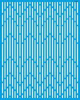 Çizgili Duvar Deseni Stencil Boyama Şablonu - StencilSepeti