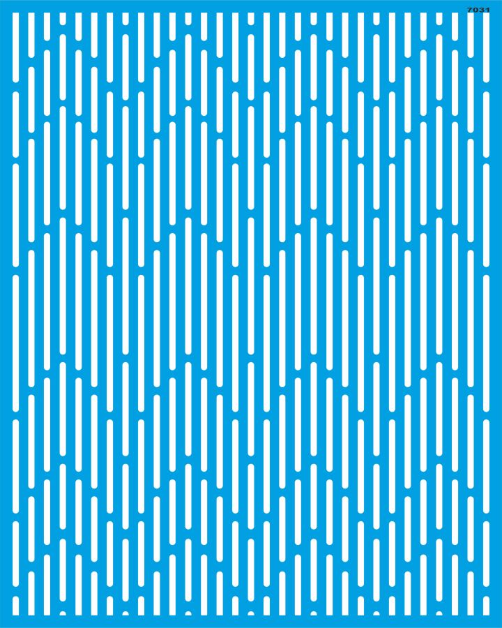 Çizgili Duvar Deseni Stencil Boyama Şablonu - 1