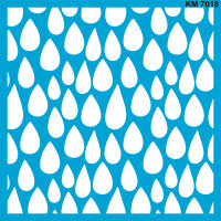 Damlalar Stencil Boyama Şablonu - StencilSepeti