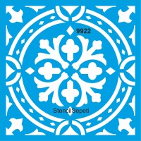 Fayans Deseni Stencil Şablon - StencilSepeti