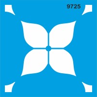 Fayans Deseni - Stencil Boyama Şablonu - StencilSepeti