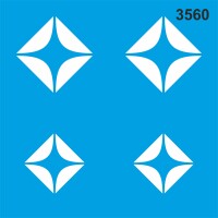 Fayans Deseni - Stencil Boyama Şablonu - StencilSepeti