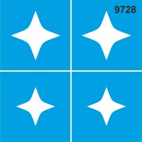 Fayans Deseni - Stencil Boyama Şablonu - StencilSepeti