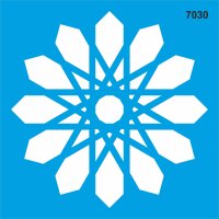 Geometrik Desen Stencil Boyama Şablonu - StencilSepeti