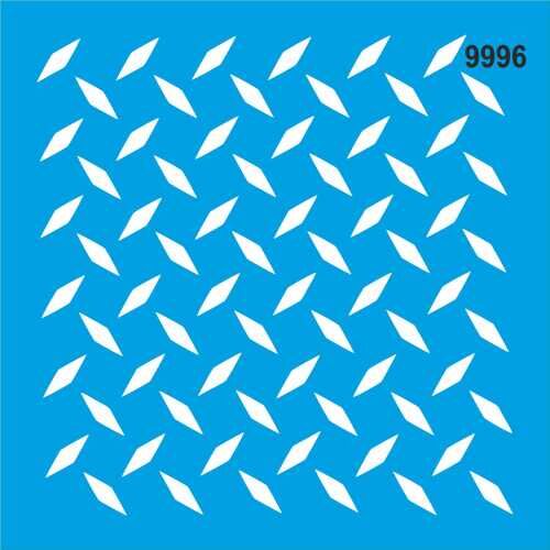 Geometrik Desen - Stencil Boyama Şablonu - 1