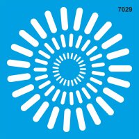 Geometrik Desen Stencil Boyama Şablonu - StencilSepeti