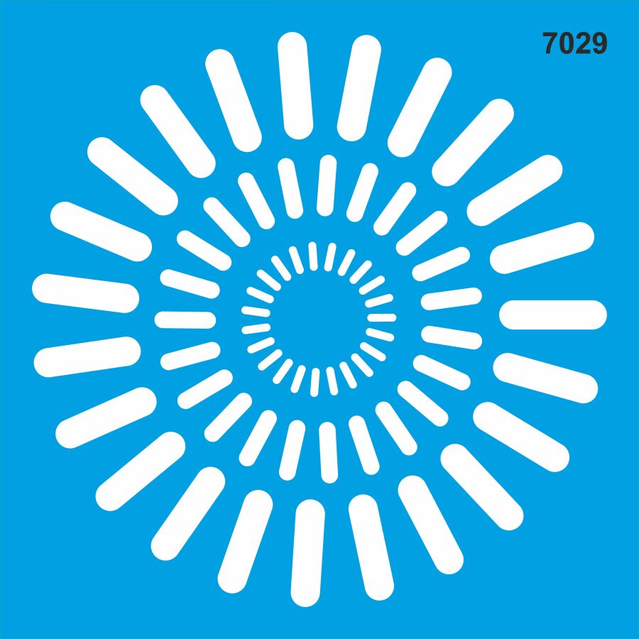 Geometrik Desen Stencil Boyama Şablonu - 1