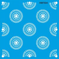 Geometrik Duvar Deseni Stencil Boyama Şablonu - StencilSepeti