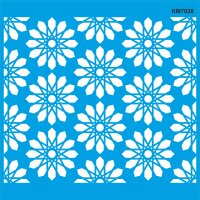 Geometrik Duvar Deseni Stencil Boyama Şablonu - StencilSepeti