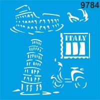 İtalya - Stencil Boyama Şablonu - StencilSepeti