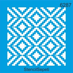 Kilim Deseni - Stencil Şablon - StencilSepeti
