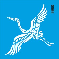 Leylek Deseni - Stencil Şablonu - StencilSepeti