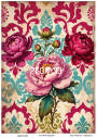Lineart Pirinç Dekopaj - PEONY33- 29x42cm - Lineart Craft