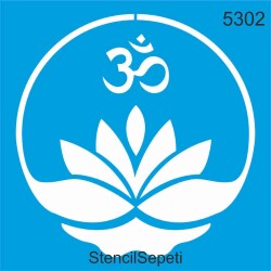 Lotus ve Om - StencilSepeti