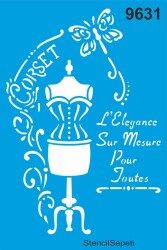 Terzi - Stencil Boyama Şablonu - StencilSepeti